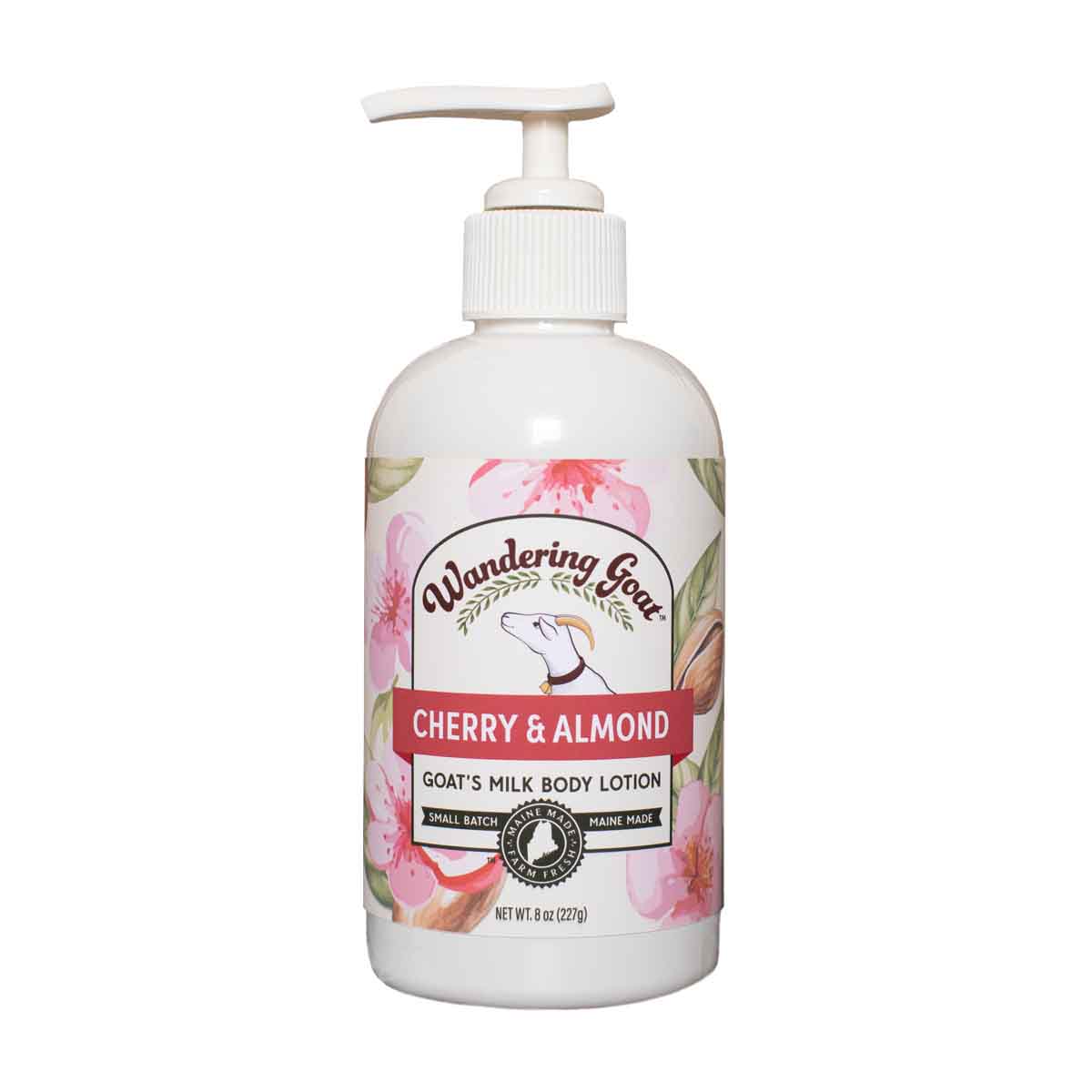 Goat Milk Hand & Body Lotion - Cherry & Almond – Wandering Goat