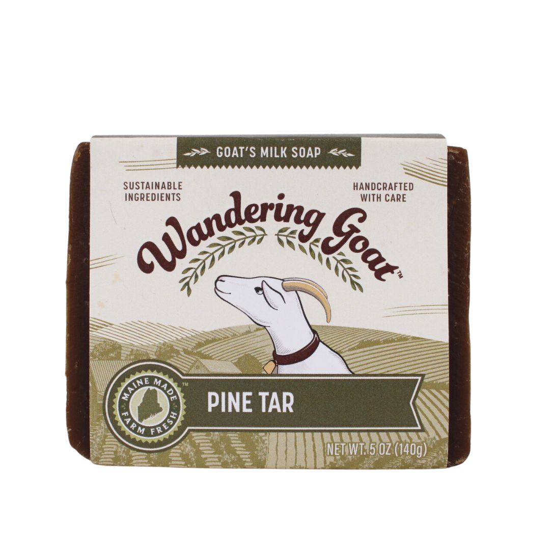 Pine Tar Soap -- goat milk soap with pine tar & essential oils